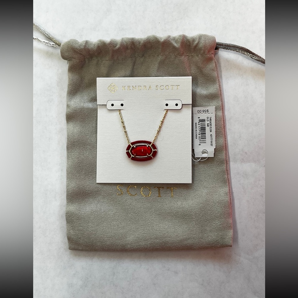 Red and gold Kendra Scott